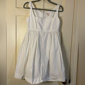 Rebecca Taylor Sleeveless Empire Waist Dress in Snow Quiet Luxury size 4